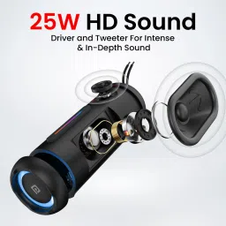 Portronics Breeze 5 Portable Wireless With In Built Mic,6Hrs Playtime 25 W Bluetooth Speaker image 2