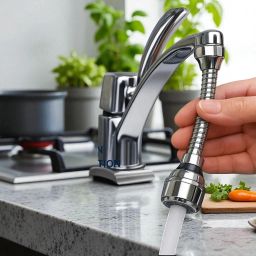 SG79 Turbo 360° Flexible Sprayer 2 Mode Tap Jet & Shower Kitchen Sink Cleaning Turbo 360° Flexible Sprayer 2 Mode Tap Jet & Shower Kitchen Sink Cleaning Health Faucet-4