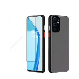 Arrow Duplex Tempered Glass & Polycarbonate Back Cover Combo for OnePlus 9RT (Anti Scratch Design, Black)-27