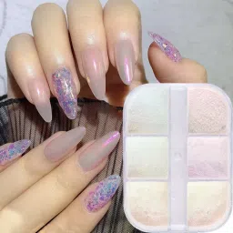 6 Colors Chrome Nail Powder Mirror Effect-image-95