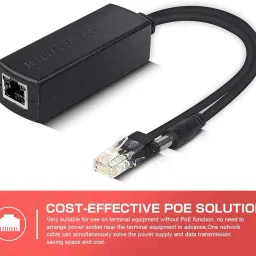 BKC Active PoE Splitter Adapter 48V to 12V – IEEE 802.3af, 10/100Mbps Lan Adapter image 2