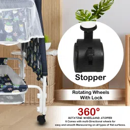 vyana sales Cradle for kids cradle for baby boy and girl Cradle With Swing & Mosquito Net image 4