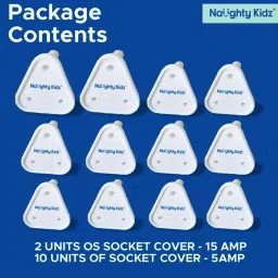 Pack of 12 Baby Safety Electric Socket Plug Cover Guard For 3Pin//5A & 5Pin//15A-27