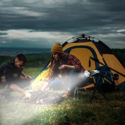 kalra Premium Camping Torch with Hammer Cutter Two Different Lights With Multi Modes Torch image 3