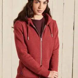 Vintage Logo Embroidered Zip-Front Hoodie-image-28