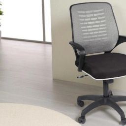 Height Adjustable Doctor Stool with Cushioned Seat Leather Office Executive Chair-image-94