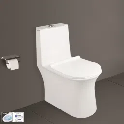 5D Siphonic Flushing One Piece Water Closet Bathroom Ewc S Trap 9 Inch Svelta Western Commode-image-94