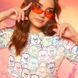 BAESD Conversational Printed Boxy Top-picture-55