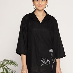 LetsDressUp Floral Printed High Low Shirt Style Top-picture-17