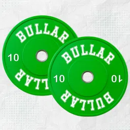 20 kg Pair of 10 KG Olympic Color Rubber Bumper Plates Weightlifting Gym spare plates Home Gym Combo-11