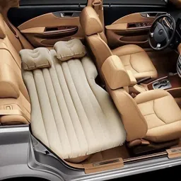 SP Multifunctional Inflatable Car Bed Mattress with Two Air Pillows all set Inflatable Sofa/ Chair-image-29