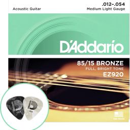Acoustic EZ920 012-.054 Medium Light Gauge , with Two picks Guitar String-image-34