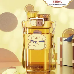 Kids Water Bottle with Dual Straw 520 ml Water Bottle-image-70