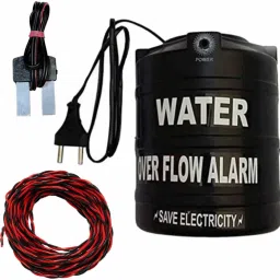 iWin Water Tank Over flow Alarm with Super Quality Voice Sound Overflow & 15mtr Connecting Wire Wired Sensor Security System-15