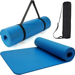 Yoga Mat for Women Men Fitness Thick Exercise Mat for Workout Yoga Anti Slip 6mm Blue 6 mm Yoga Mat-image-27