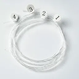 amg music Guitar Hanger With Picks And Set Of 4 Ukulele String For Concert 1-A,2-E,3-C,4-G Concert Ukelele Strings image 2