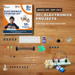 mechatron robotics 30+ DIY Electronics STEM Basic Project Kit (ESP2V4) for Age 8+ with FREE Course Electronic Components Electronic Hobby Kit image 2