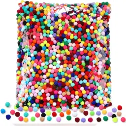 1.5CM POM POM BALL Colorful Pompoms for DIY Creative Crafts Decorations(100PCS)-image-44