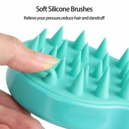 Designers Hair Brush Scalp Massager Exfoliating Massager Shampoo Brush Combo Soft Silicone Bristles Care and Remove Dandruff Growth Deep Cleaning Brush for Men Women-image-59