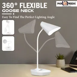 daily needs shop Rechargeable Table LED Desk Study Lamp Touch Sensor 3 Level Dimmable Brightness Study Lamp image 4
