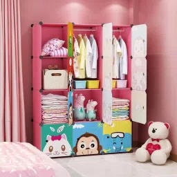 12-Door 12-Shelf Plastic almirah for kids, almirah of clothes ,cupboard clothes PP Collapsible Wardrobe-22