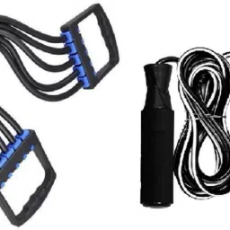 CHEST EXPANDER ALONG WITH SKIPPING ROPE Fitness Accessory Kit Kit-image-68