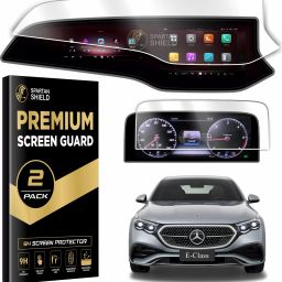 spartan shield Screen Guard for MERCEDES BENZ E CLASS || 14.4 Inch Infotainment Touchscreen + 12.3 Inch Instrument Cluster Guard || E-Class Car Display Accessory 2025 [Not Tempered Glass]-26