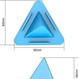 Ranz Pyramid Desk Table Mobile Stand Triangle Shape .Multi Angle Table Mobile Holder image 2