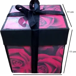 kansal 3 Layered Explosion Box for Chocolates - Love Rose (with out Chocolates) Greeting Card image 4