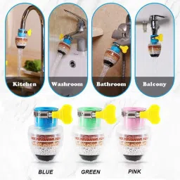 akriza 3Pcs Universal Interface Activated Carbon Faucet Water Filters for Tap 6 layer Faucet Mount image 3
