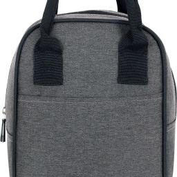 222-D GREY Insulated Lunch Tiffin Bag for School Office Picnic Waterproof Lunch Bag-image-23