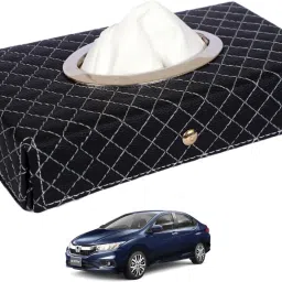 Cross-Black Tissue Box Leatherette-398 Vehicle Tissue Dispenser-image-71