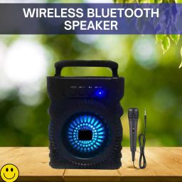 Clairbell 301(PORTABLE WIRELESS BLUETOOTH SPEAKER) Crystal Clear SoundWith Karaoke MicE489 5 W Bluetooth Laptop/Desktop Speaker-38