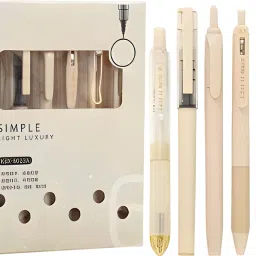 Smooth Writing Retractable Quick Dry Gel Pen Set with Highlighter Gel Pen-14