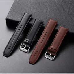 BLACK LOVIES 22MM Genuine Leather Smart Watch Strap Compatible For Bolt COSMIC R / ROVER PRO / STRIKER PRO / NOICEFIT ICON 2 / EVOLVE 3 / CALIBER 2 BUZZ / BOATT WAVE CALL / WAVE LITE / PRIMIA TALK / ULTIMA CALL MAX / LUNAR FIT / FIRBOLTT TALK PRO / INVINCIBLE PLUS / PHOENIX PRO / COBRA / APOLLO 2 / HUNTER / SUPERNOVA / LEGEND / HUNTER / NINZA FIT. Smart Watch Strap-29