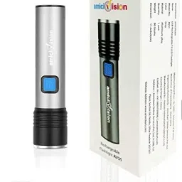 USB-Rechargeable LED Flashlight T6 LED, 4 Modes Zoom-able Powerful Torch-16