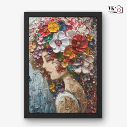 Modern Wall Painting with Frame | Home & Office Wall Décor Digital Reprint 12 inch x 9 inch Painting-image-80
