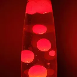 rv mart Real Lava Lamp 13 Inches Table Lamp Soft Molten Red Lava Romantic Rocket Lamp Table Lamp image 3