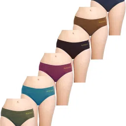 Pack of 6 Women Hipster Multicolor Panty-image-21