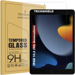 TECHSHIELD Tempered Glass Guard for Apple iPad 7th/8th/9th Gen 10.2 inch-48