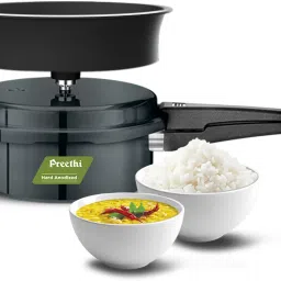Preethi 2L Hard Anodised Pressure Cooker with Spill Splash Shield (PC 031) 2 L Induction Bottom Pressure Cooker-image-76
