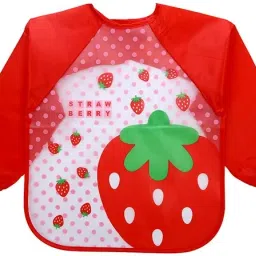 Baby Bibs, Long-Sleeved Waterproof Children's Feeding Apron Cartoon Print Babies-image-42