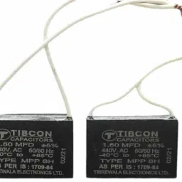 m&m haris 1.5 uf / MFD Tibcon Capacitor for Wall Fan / Table Fan Capacitor ( Pack of 2 ) Power Supply Electronic Hobby Kit image 3
