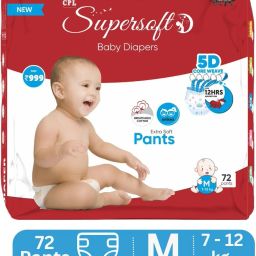 Baby Diaper Pant Style | Up to 12 Hours Absorption | 7 - 12 Kg | Pack of 1 - M-26