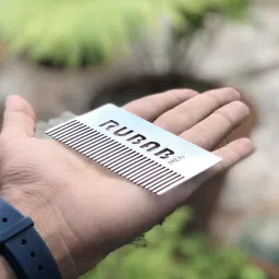 Luxury Ultra-Slim Pocket Comb| Fits in any Wallet like ATM Card-image-13