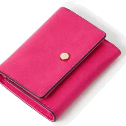 Women Casual Pink Artificial Leather Wallet - Mini-image-39