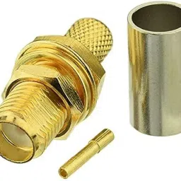 Nisinlife RF Coaxial SMA Female Bulkhead Crimp Connector for RG58 LMR200 Cable (1 PCS) Antenna Amplifier-picture-24