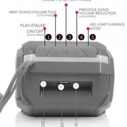 NKL Arrival Super Ultra Bass TF, Speaker Phone /3D Speaker Heavy Bass Led Ultra 3D Bass Portable Wireless Bluetooth Speaker TF-card supported for homeOutdoor activities Sound Box Bluetooth Speaker Splashproof Superb High bass Portable Bluetooth Speaker Big sound smart speakerS plash-Proof Speakeri Speaker Mod image 4