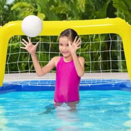 Water Polo Swimming Pool Game Set Multicolor Inflatable Hoppers & Bouncer-17