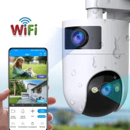 AVOIHS WIFI CCTV Ultra 4MP HD CCTV Camera Dual Lens Bullet+360°PTZ Control TwoWay Audio Security Camera-17
